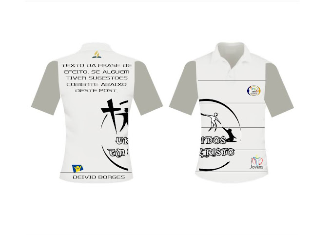 Modelo de Camisa Uniforme para Clube de Jovens Adventista, Ministério da Música e Desbravadores
