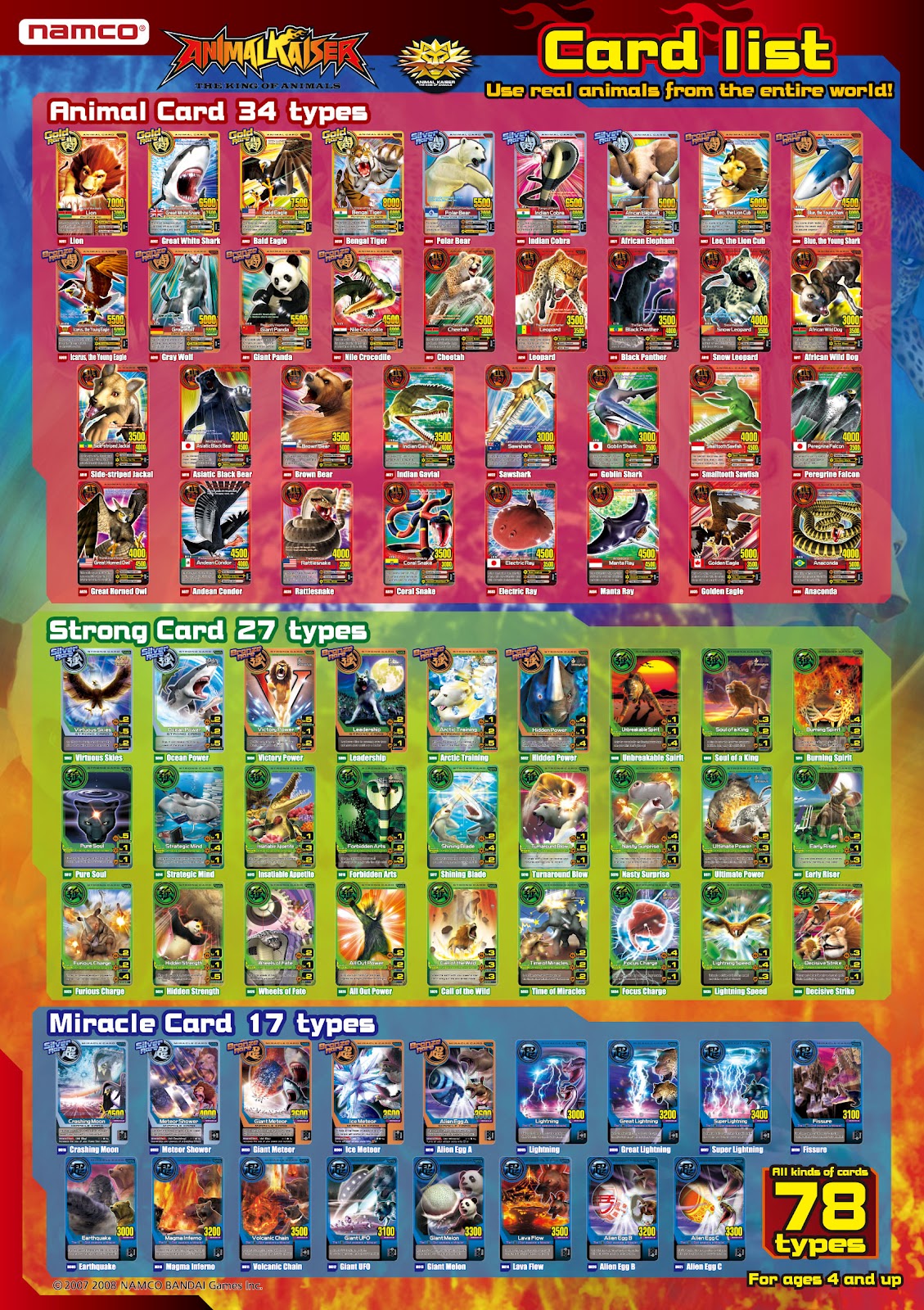 HabibXn: List of Animal kaiser Cards