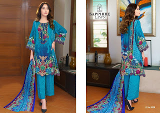 Mariya B Sapphire Lawn Collection 1008