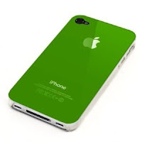 iphone4 crystal case green