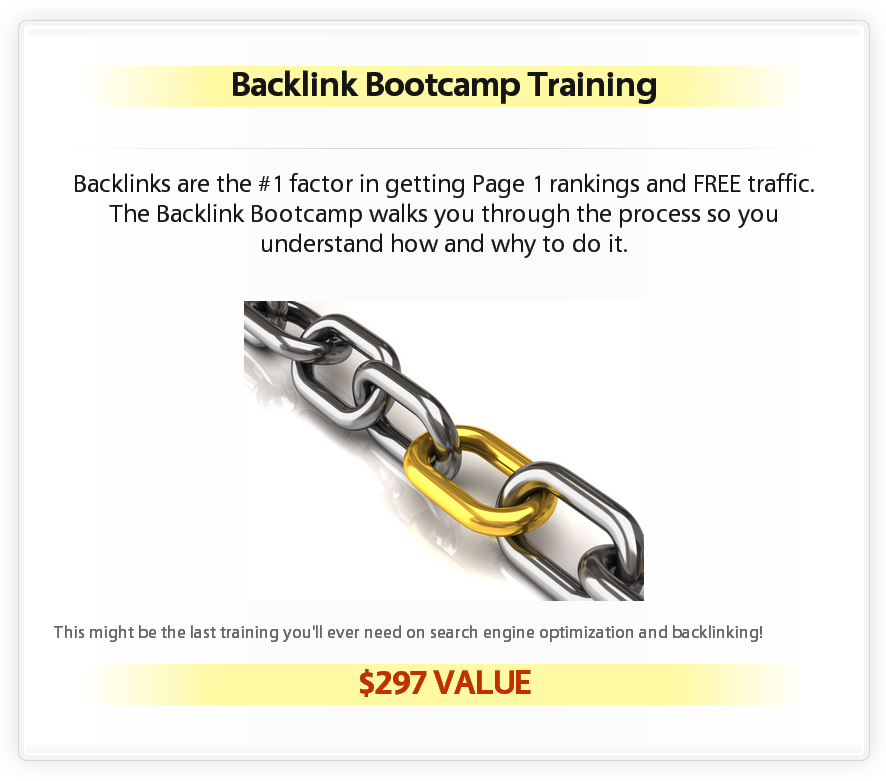 Backlink Bootcamp Training