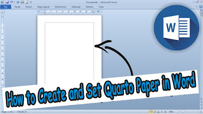 How to Create and Set Quarto Paper Sizes in Word