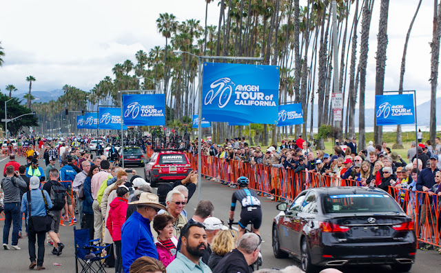 Fans at Santa Barbara Tour of California