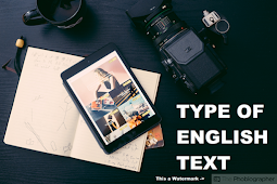 Kinds of Type English Text