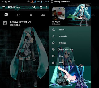 BBM Mod Tema Hatsune Miku v3.3.1.24 Full Features (Bebas Iklan) apk