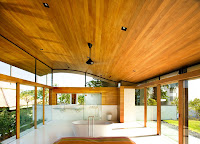 wooden curved roof