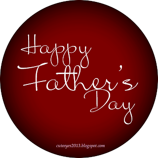 Lovely and Happy fathers day circle