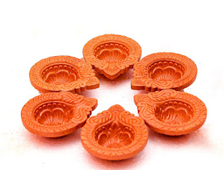 The Photo is of Mahakal Handmade Clay Diya for Diwali