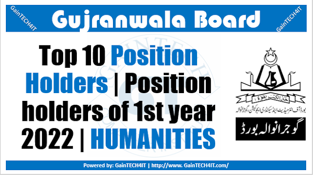 Top 10 Position Holders Humanities Group 11th 1st Annual 2022 bisegrw