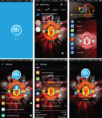 BBM MOD Whatsapp Tema Manchester United Versi 2.10.0.35