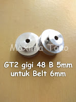 Timing Pulley GT2 Gigi 48 Teeth Bore 5mm 2GT 48T B 5 mm 48 Tooth