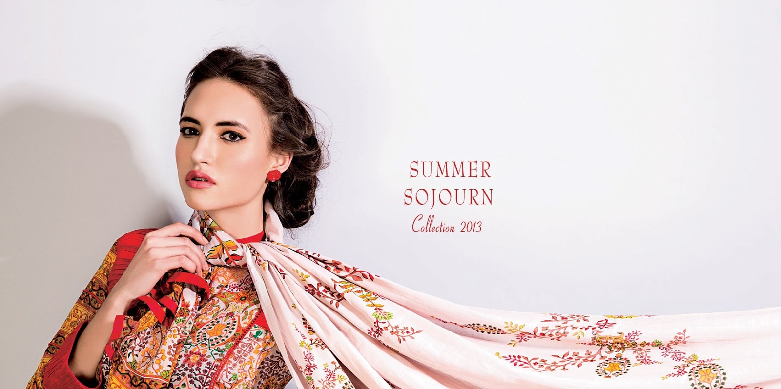 Five Star Summer Sojourn Lawn Magazine 2013 | Sojourn Embroidered Lawn