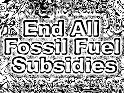 End All Fossil Fuel Subsidies - Free Coloring Book Art