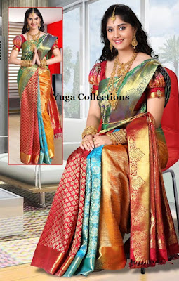 multicolor saree