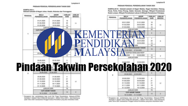 Pindaan Takwim Persekolah Tahun 2020