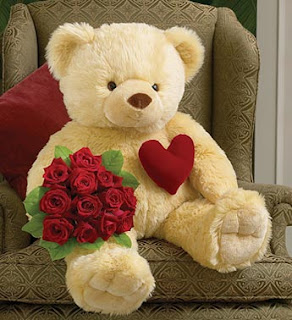 romantic teddy gift card