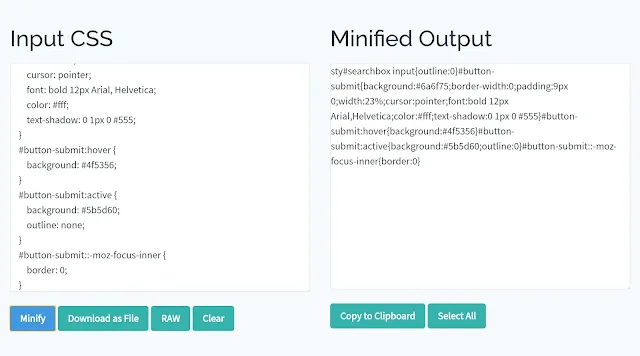 minify tool online