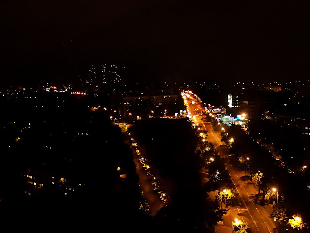 Nocna panorama stolicy Serbii