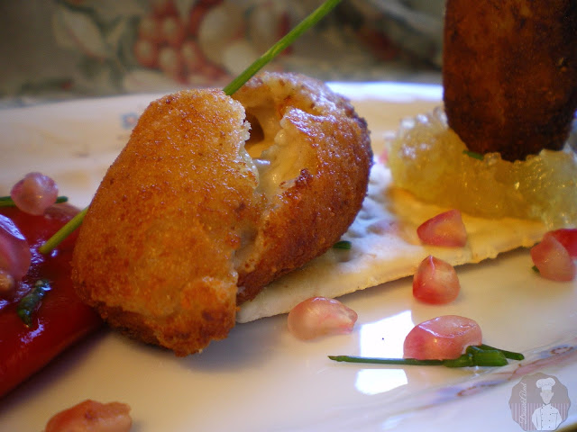 Croquetas de Gorgonzola con cabello de ángel