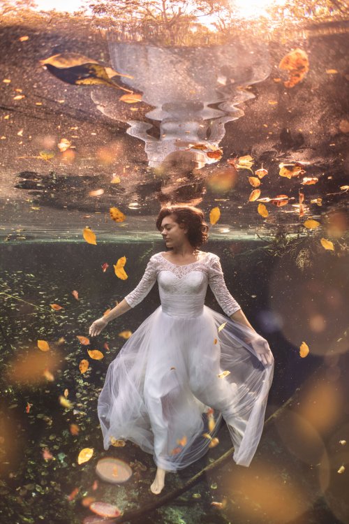 Lexi Laine fotografia sub aquática surreal contos fadas mulheres etéreas
