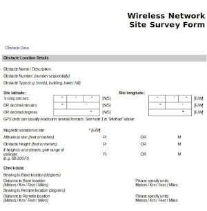 Wireless Installation Checklist