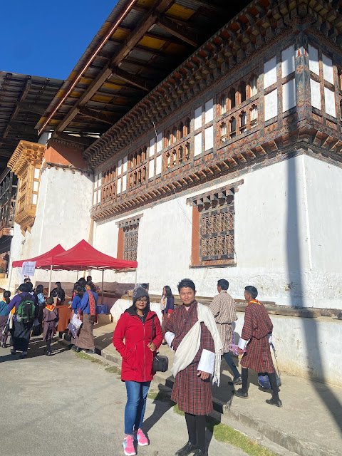 Gangtey Monastery to attend the Black-necked Crane Festival, 2023.