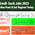 Latest Sindh Bank Jobs 2023 - Apply Online Now!