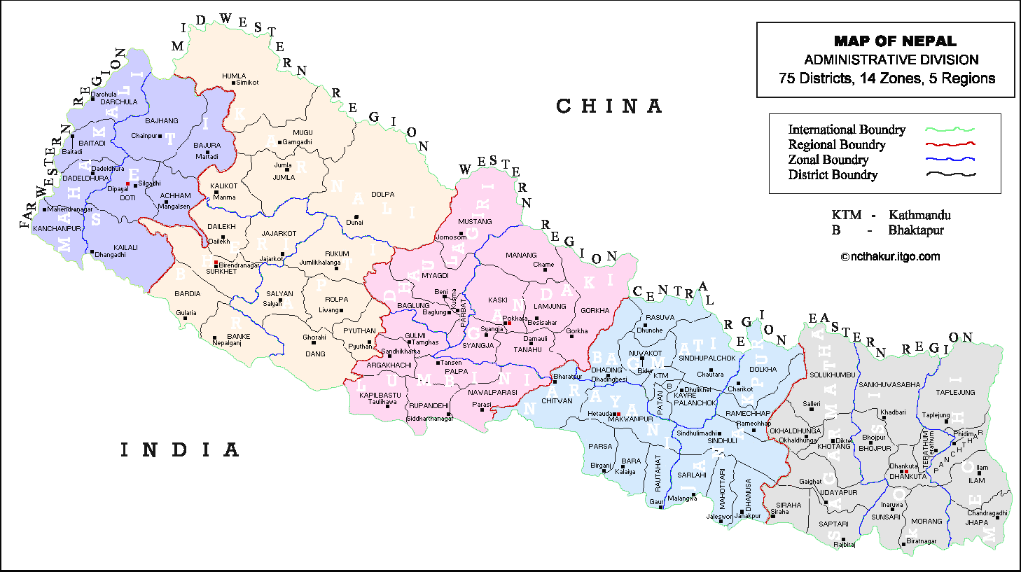 nepal map