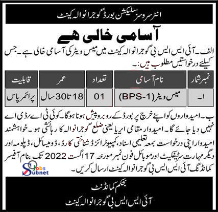 Pakistan Army Civilian Govt Jobs 2022