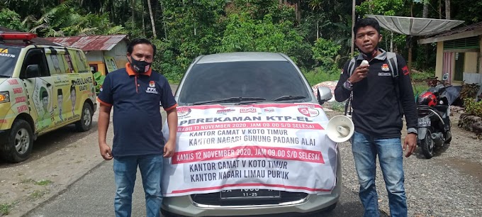 Chandra Yusuf : PPK V Koto Timur Sosialisasikan Pilkada Dengan Turun Ke Jalan 