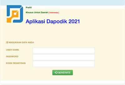 Registrasi Dapodik 2021