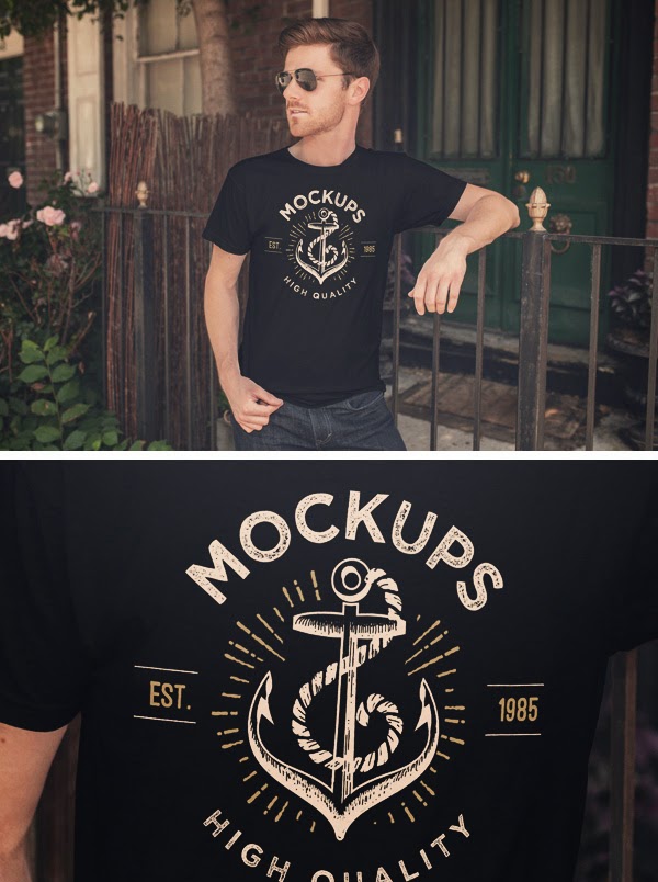 Men�s T-Shirt PSD MockUp