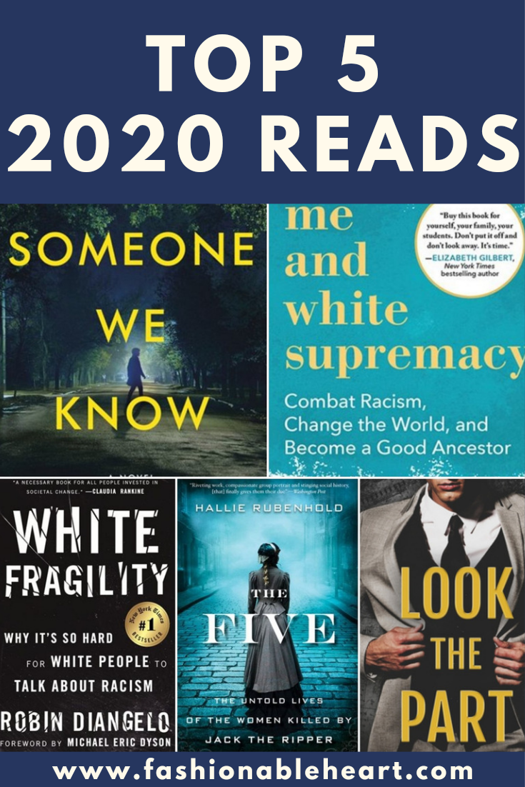 bblogger, bbloggers, bbloggersca, books blogger, books i read, top 2020 books, books i read, shari lapena, layla f. saad, robin diangelo, jewel e. ann, hallie rubenhold, jack the ripper, the five, someone we know, white fragility, me and white supremacy, look the part, book reviews