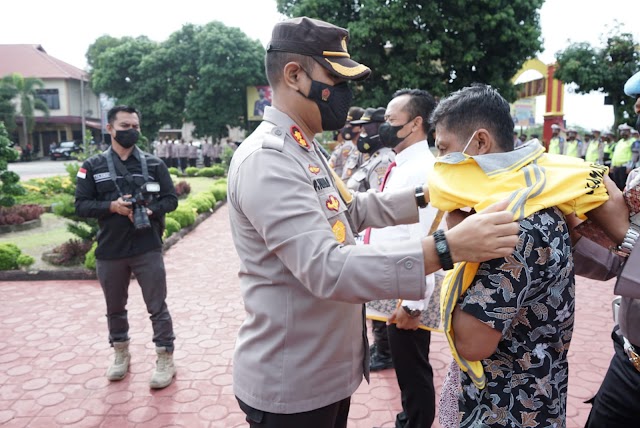 Gelar Apel Lounching Polisi Rindu Masyarakat, Polres Asahan Dukung Program Polmas