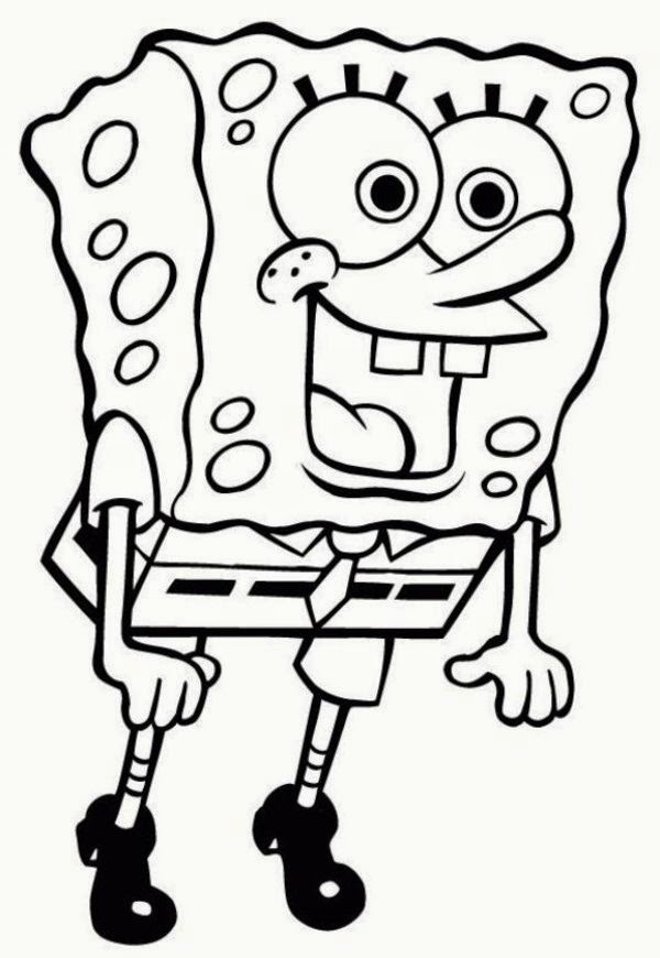 Gambar Mewarnai Spongebob