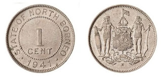 British North Borneo 1 Cent coin made from Cupronickel (Copper-Nickel)