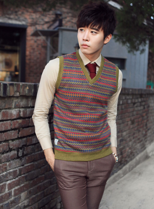 Korean Zig Zag Sweater Vest