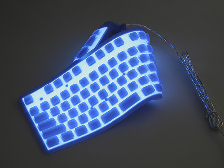 teclado flexible iluminable de Brando