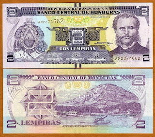 H8 HONDURAS 2 LEMPIRA UNC (06.20.2019)(P-97) 