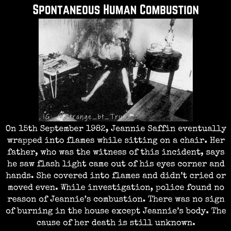 Spontaneous Human Combustion (SHC)