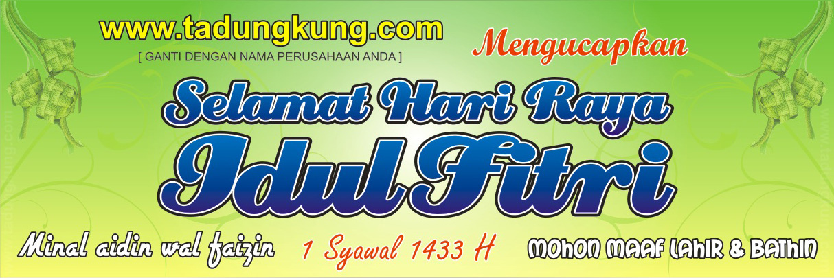 Template Spanduk Selamat Idul Fitri Vector - tadungkung