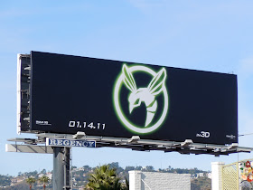 Green Hornet logo billboard