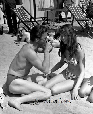 Brigitte Bardot in a bikini at the Cannes Film Festival in 1953