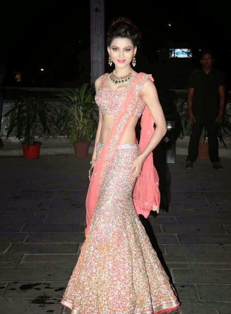 Urvashi Rautela in Pink Saree