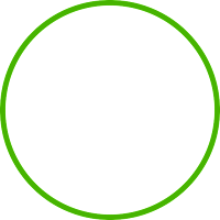 Hollow circle with thin green border