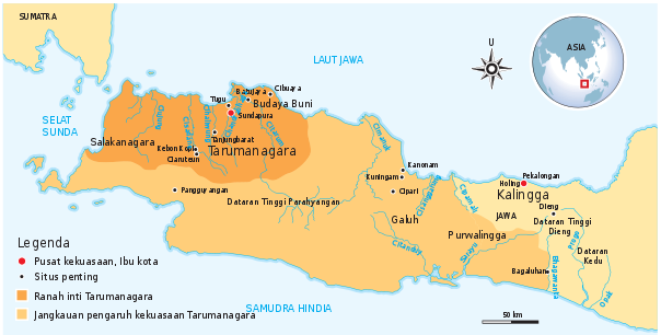  Peta Letak Prasasti Kerajaan Tarumanegara A Kehidupan Di Download