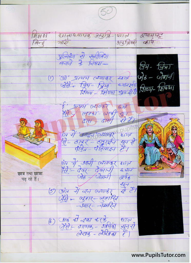 ling par Lesson Plan in Hindi for BEd and DELED