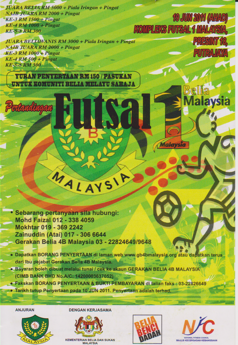 Kumpulan Gb4bperak Jom Kita Main Futsal Di Putrajaya Www