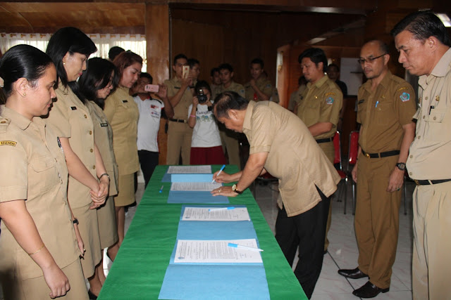  Lomban Kukuhkan 9 Kepala Puskesmas di Bitung