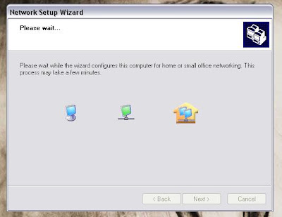XP network wizard automatically configuring image